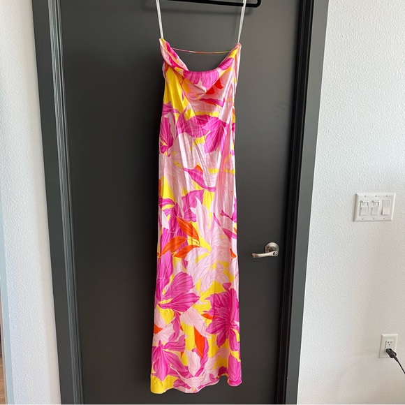 Retrofete Keaton silk maxi dress in botanical floral Size Small NEW! with tags! - Picture 3 of 12